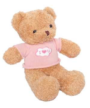 Mini teddy ILU áo hồng